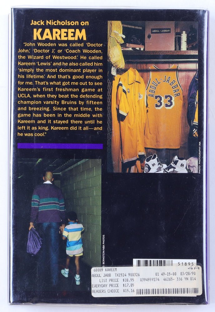 Kareem Abdul-Jabbar Signed "Kareem" Hardcover Book (PSA) (Online Order Only)