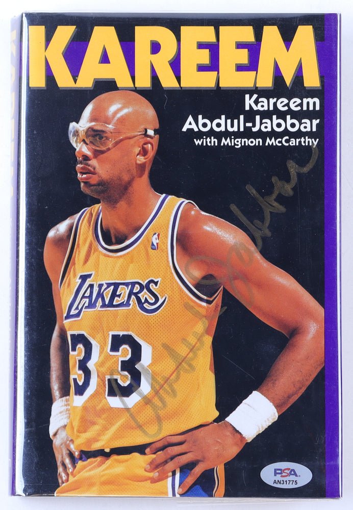 Kareem Abdul-Jabbar Signed "Kareem" Hardcover Book (PSA) (Online Order Only)