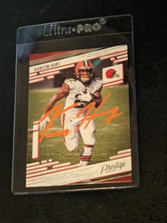 Kareem Hunt Cleveland Browns autographed card w/coa (Online Order Only)