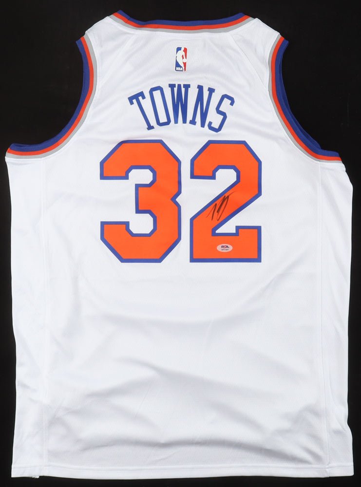Karl-Anthony Towns Signed Jersey (PSA) New York Knicks (Online Order Only)