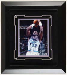 Karl Malone Signed Jazz Custom Framed Photo Display (Beckett) (Online Order Only)