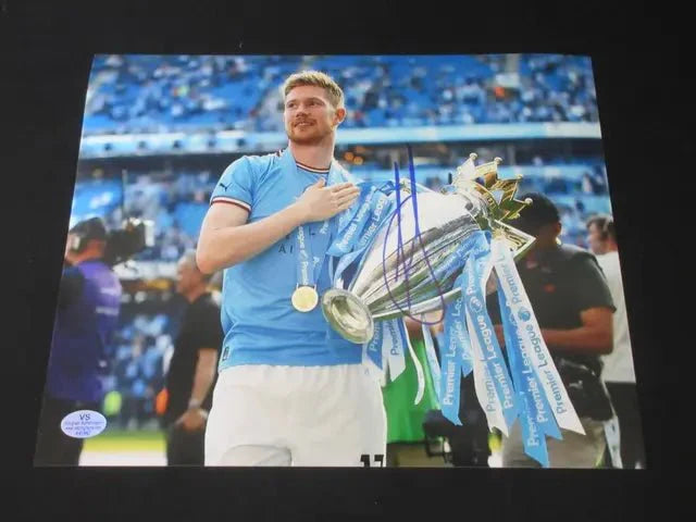 Kevin DeBruyne Signed 8x10 Photo VSA COA (Online Order Only)