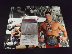 KURT ANGLE SIGNED 8X10 PHOTO JSA COA WWE (Online Order Only)