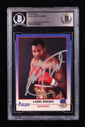 Larry Holmes Signed 1991 Kayo #189 (BGS) (Online Order Only)