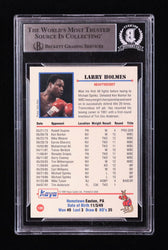 Larry Holmes Signed 1991 Kayo #189 (BGS) (Online Order Only)