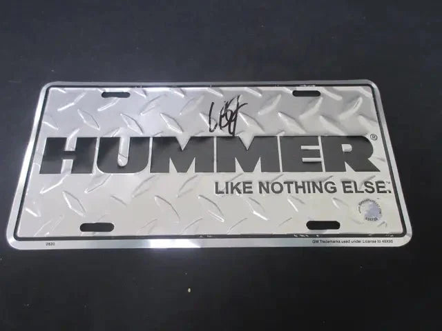 LeBron James Signed License Plate SSC COA (Online Order Only)