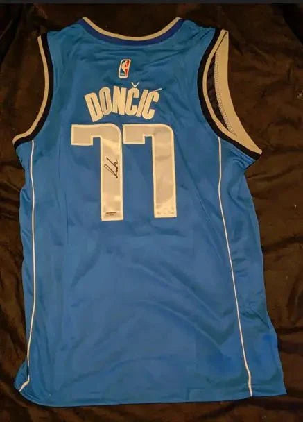 Luka Doncic autographed jersey with coa (Online Order Only)