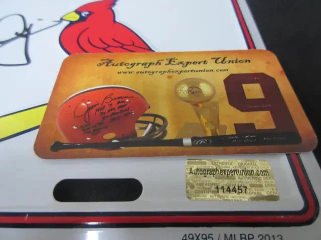 Mark McGwire Signed License Plate EUA COA (Online Order Only)