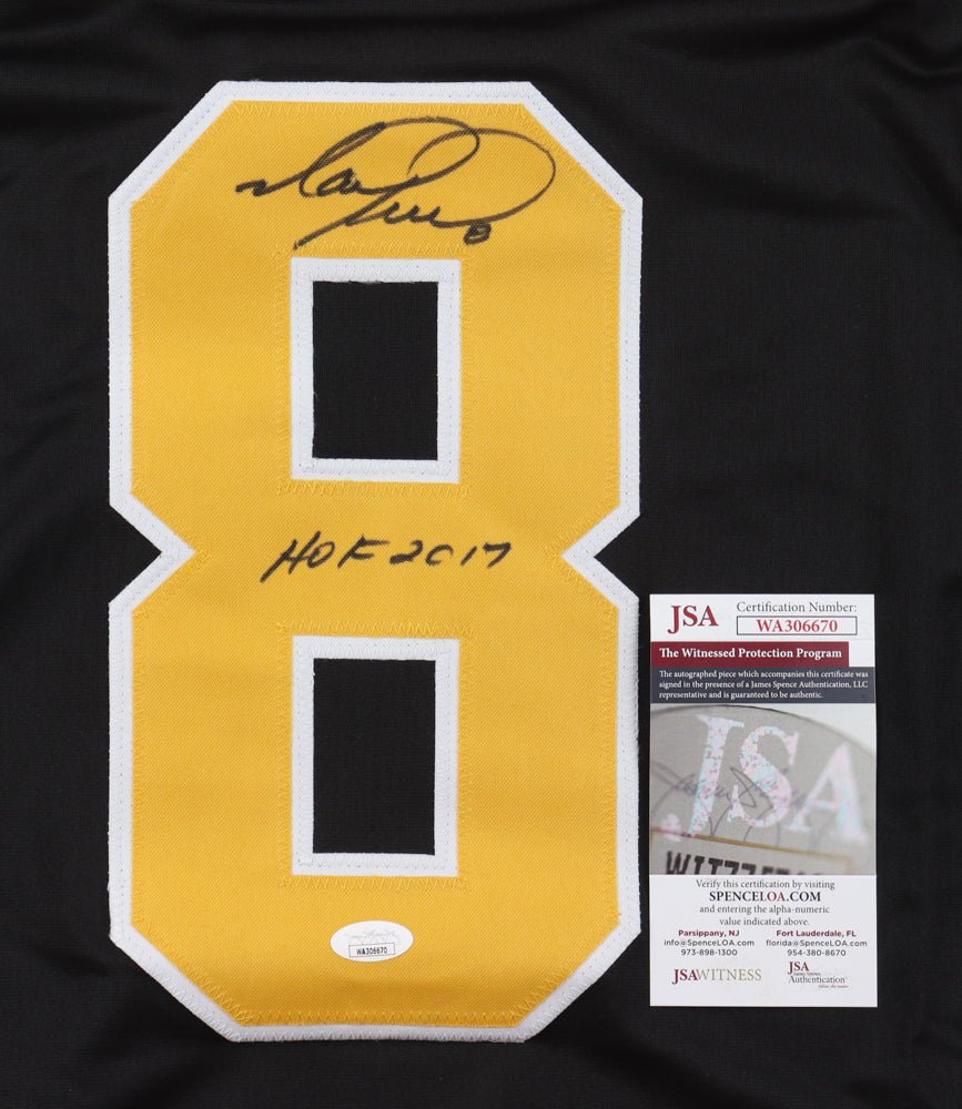 Mark Recchi Signed Jersey Inscribed "HOF 2017" (JSA) (Online Order Only)