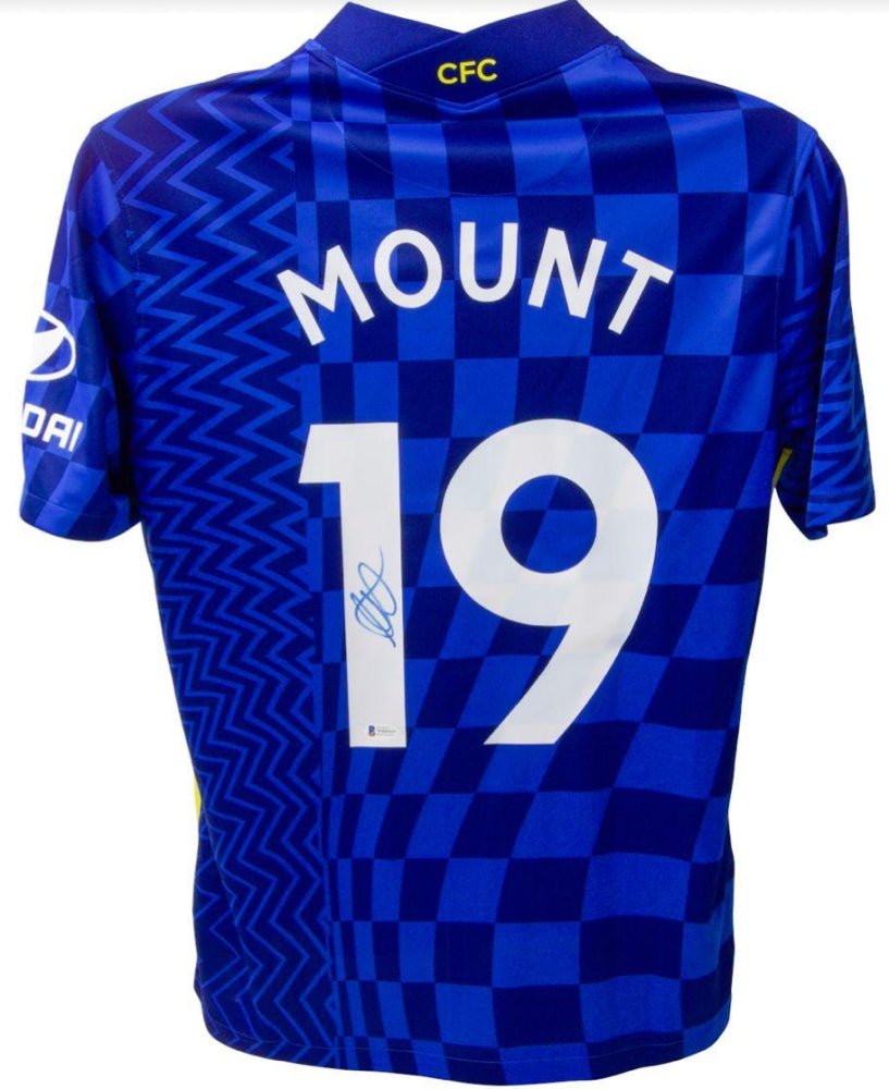 Mason Mount Signed Chelsea 2021 Home Jersey (Beckett) (Online Order Only)