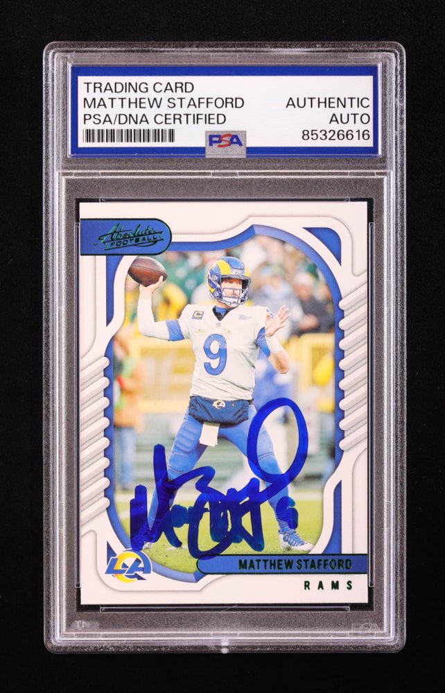 Matthew Stafford Signed 2022 Absolute #34 (PSA) (Online Order Only)