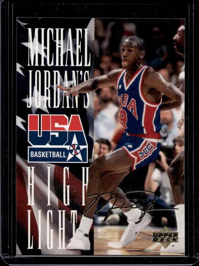 Michael Jordan 1994 Upper deck usa gold signature card (Online Order Only)