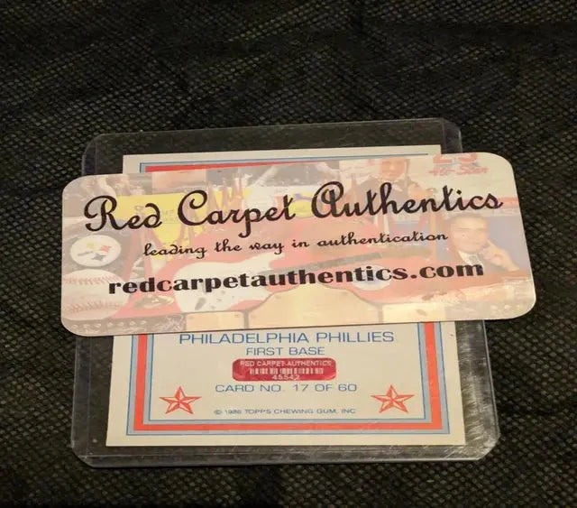 Mike Schmidt autographed card w/coa (Online Order Only)