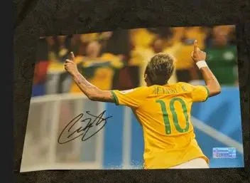 Neymar da Silva Santos Júnior Brazil Rare Signed Autographed 8x10 Photo  COA 🔥 (Online Order Only)