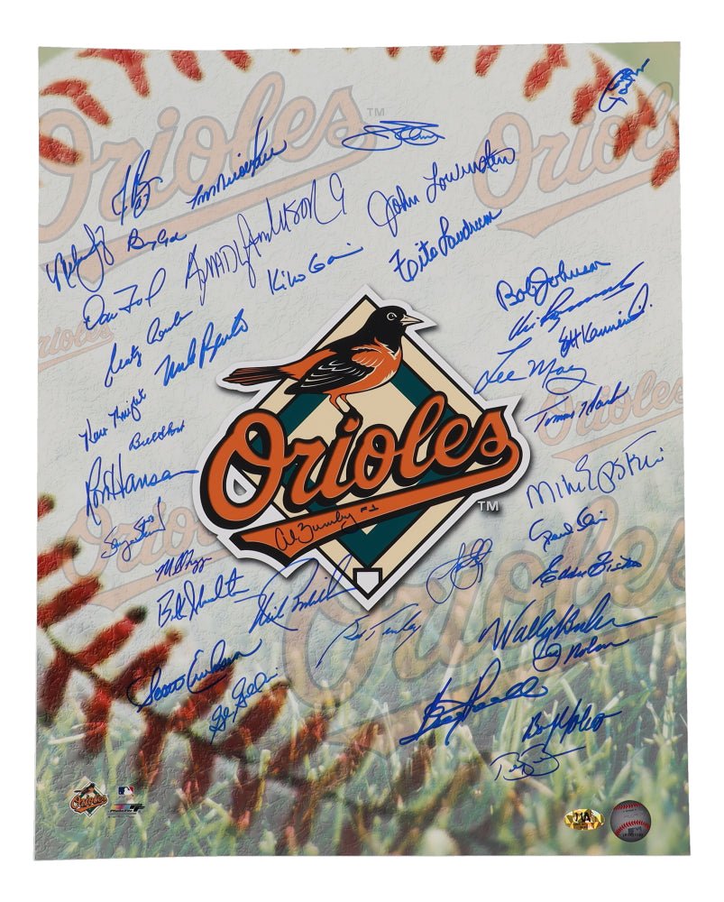 Orioles Greats 16x20 Photo Signed by (35+) with Jim Palmer, Al Bundy, Boog Powell, Brady Anderson (MAB) (Online Order Only)