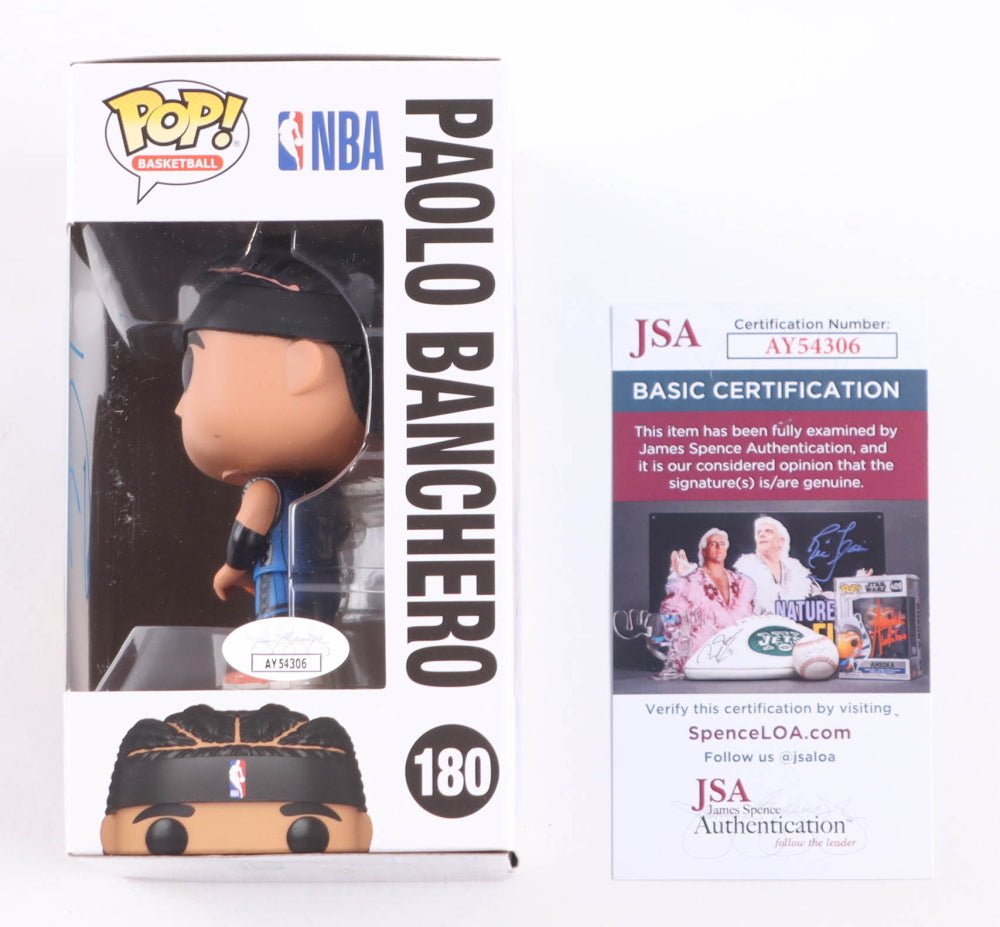 Paolo Banchero Signed "Magic" #180 Funko Pop! Vinyl Figure (JSA) JSA Witnessed (Online Order Only)