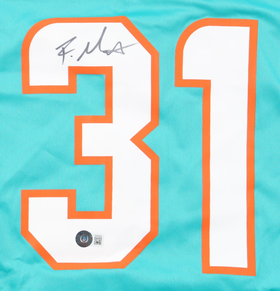 Raheem Mostert Signed Dolphins Jersey (Beckett) (Online Order Only)