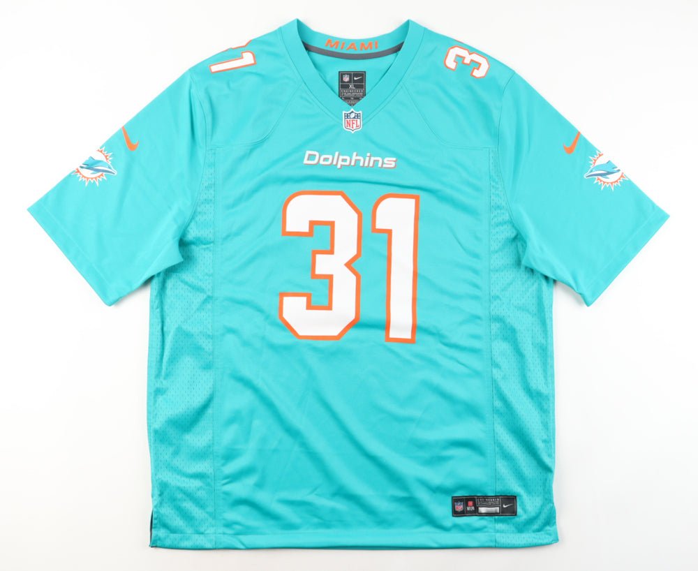 Raheem Mostert Signed Dolphins Jersey (Beckett) (Online Order Only)