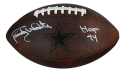 Randy White Signed Cowboys Logo Football Inscribed "HOF 94" (Beckett & Prova) (Online Order Only)