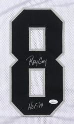 Ray Guy Signed Jersey Inscribed "HOF-14" (JSA) (Online Order Only)