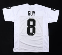 Ray Guy Signed Jersey Inscribed "HOF-14" (JSA) (Online Order Only)