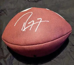 Ray Lewis Signed Team Logo Football with coa (Online Order Only)