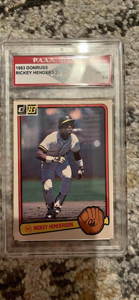 Rickey Henderson Card (Online Order Only)