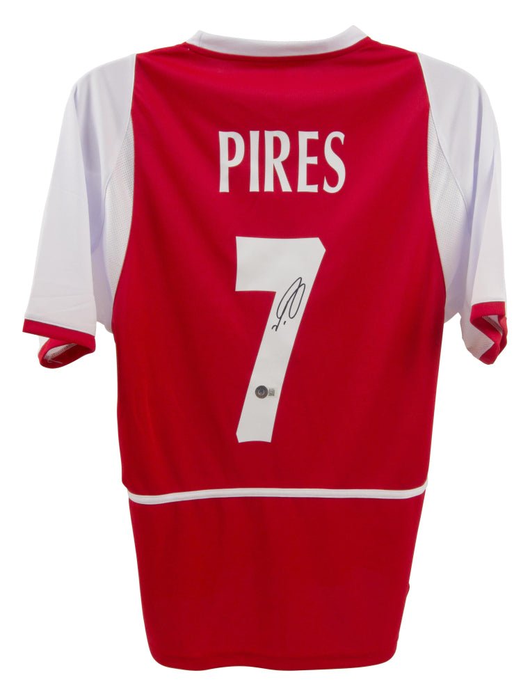 Robert Pires Signed Arsenal Jersey (Beckett) (Online Order Only)