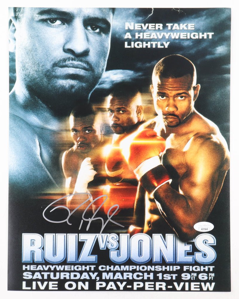 Roy Jones Jr. Signed 11x14 Photo (JSA) (Online Order Only)