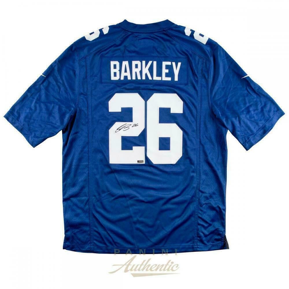 Saquon Barkley Signed Giants Nike Jersey (Panini) (Online Order Only)
