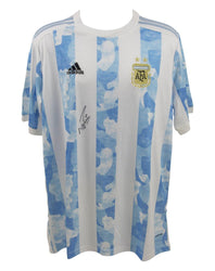 Sergio Aguero Signed Argentina Jersey (Beckett) (Online Order Only)