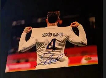 Sergio Ramos autographed 8x10 photo with COA (Online Order Only)