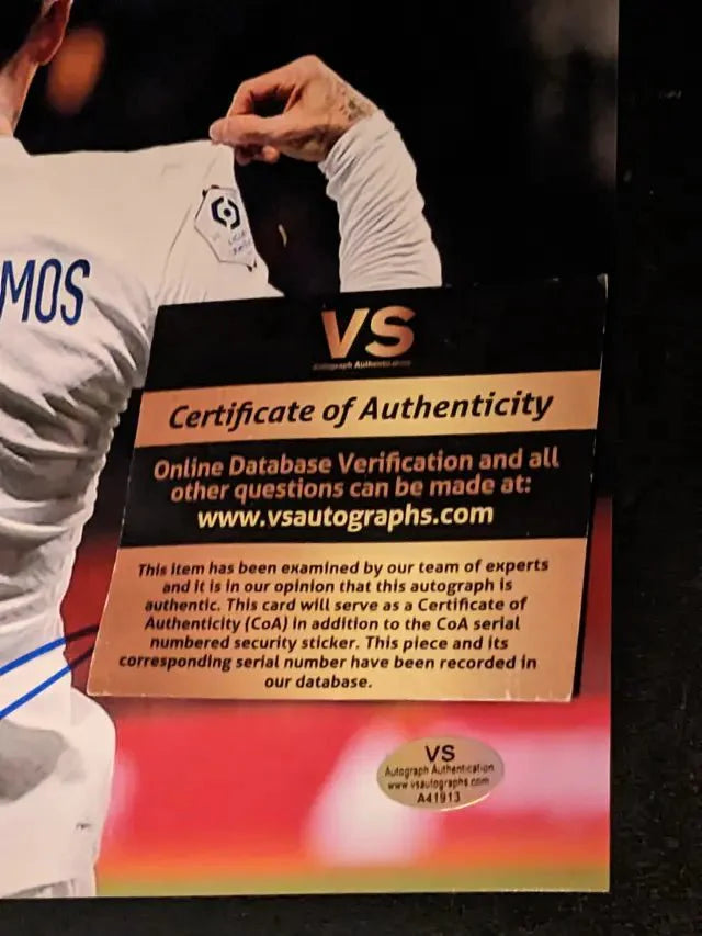 Sergio Ramos autographed 8x10 photo with COA (Online Order Only)