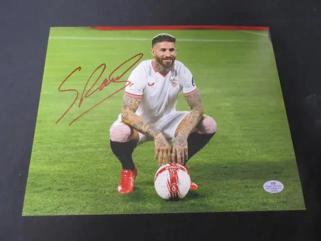 Sergio Ramos real Madrid Signed 8x10 Photo VSA COA (Online Order Only)