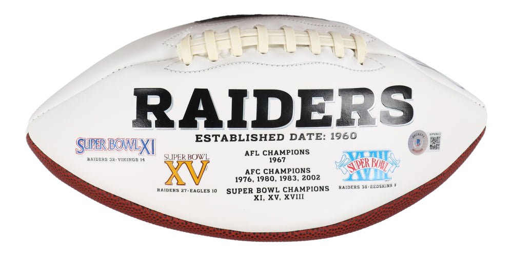 Shane Lechler Signed Raiders Logo Football (Beckett) (Online Order Only)
