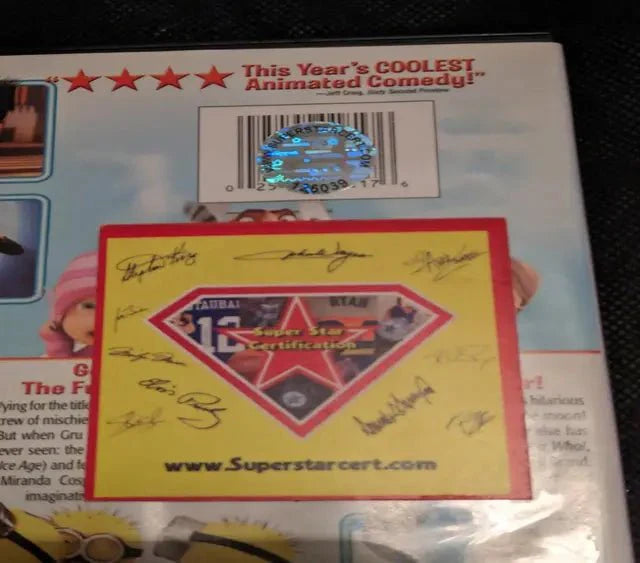 Steve Carrell Signed DVD Dust Cover SSC COA 126039 (Online Order Only)
