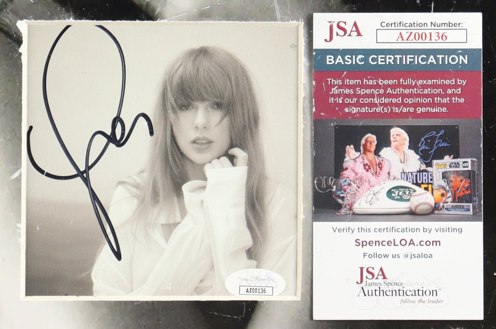 Taylor Swift Signed Custom "The Tortured Poets Department" CD Album Insert Display (JSA) (Online Order Only)