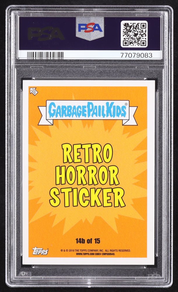 Tim Curry Signed 2018 Topps Garbage Pail Kids Oh The Horror-ible! #RH14b Lars of Darkness (PSA 9 | Auto 10) (Online Order Only)