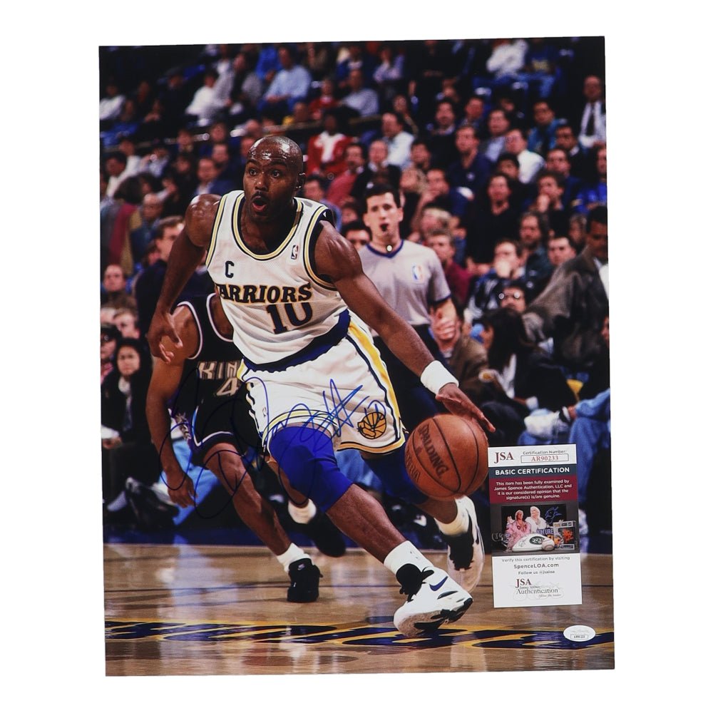 Tim Hardaway Signed Warriors 16x20 Photo (JSA) (Online Order Only)