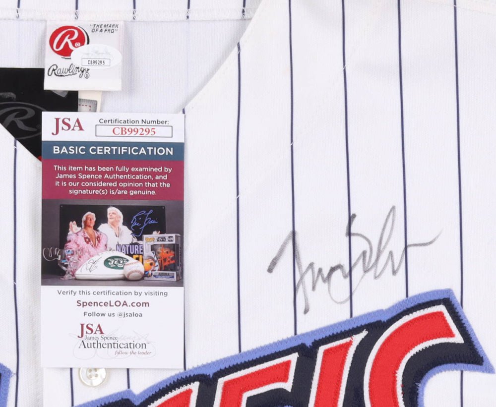 Tim Salmon Signed Angels Jersey (JSA) (Online Order Only)
