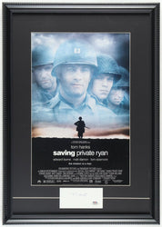 Tom Hanks Signed "Saving Private Ryan" Custom Framed Cut Display (Beckett & PSA) (Online Order Only)