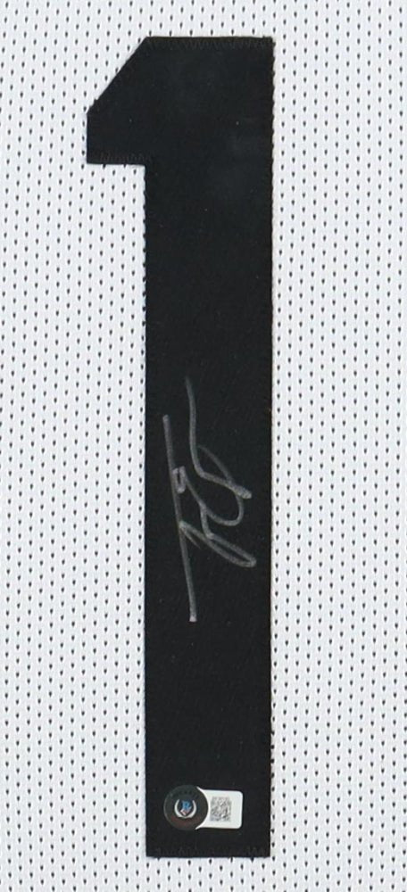 Travis Etienne Signed Custom Framed Jersey Display (Beckett) (Online Order Only)