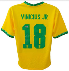 Vinicius Junior Signed Brazil Jersey (Beckett) (Online Order Only)