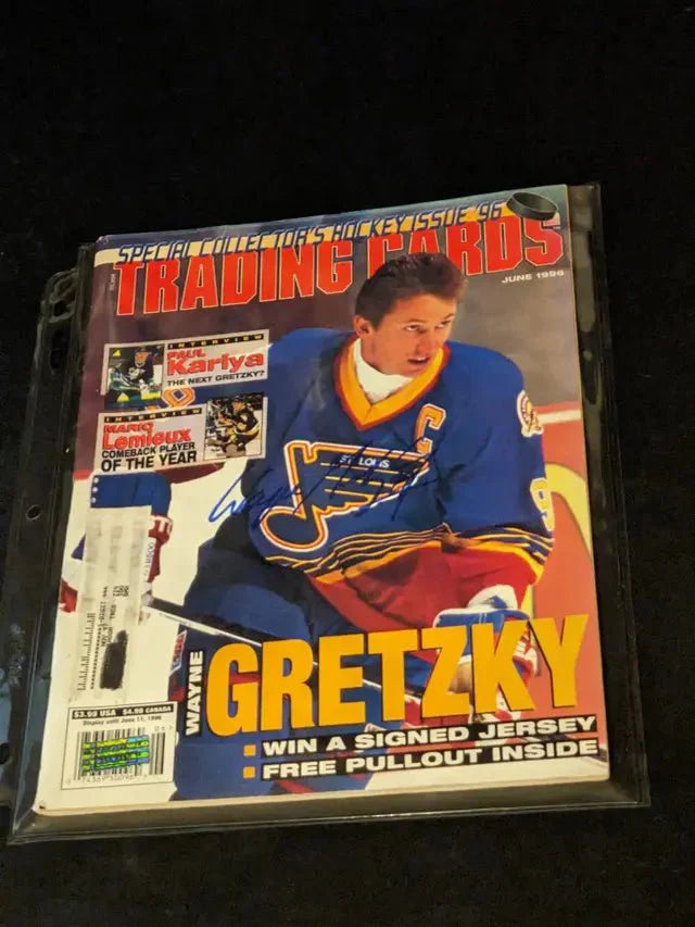 Wayne Gretzky Autographed Price Guide Magazine with coa (Online Order Only)