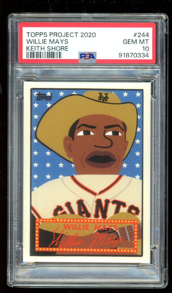 Willie Mays 2020 Topps Project 2020 #244 / 2440* / Keith Shore (PSA 10) (Online Order Only)
