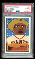 Willie Mays 2020 Topps Project 2020 #244 / 2440* / Keith Shore (PSA 10) (Online Order Only)