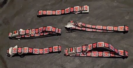 x5 Spiderman marvel buckle collar lot (Online Order Only)