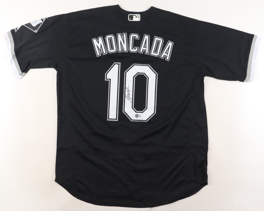Yoan Moncada Signed Jersey XL(Beckett) Chicago White Sox (Online Order Only)
