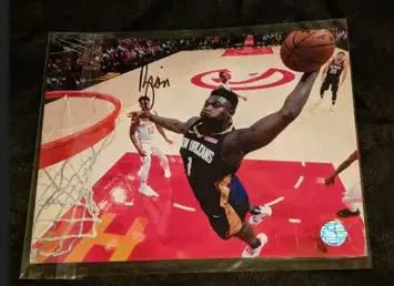 Zion Williamson Signed 8x10 Photo with coa (Online Order Only)