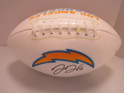 Justin Herbert of the LA Chargers signed autographed logo football PAAS COA 557 (Online Order Only)
